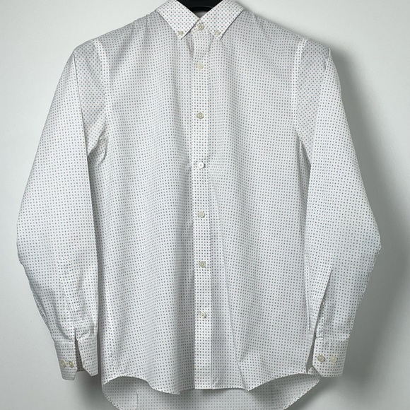 Banana Republic Other - Banana Republic Polka Dot Slim Fit Poplin Shirt-Size Medium 100% Cotton Non-Iron